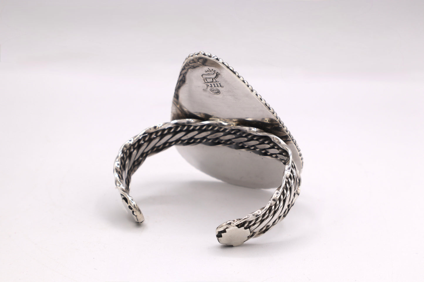 Bumblebee Jasper Sterling Silver Cuff Bracelet
