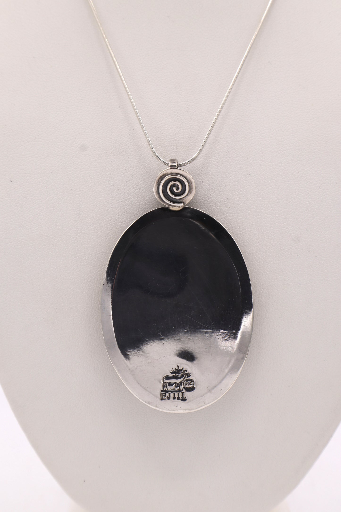 Bumblebee Jasper Sterling Silver Pendant