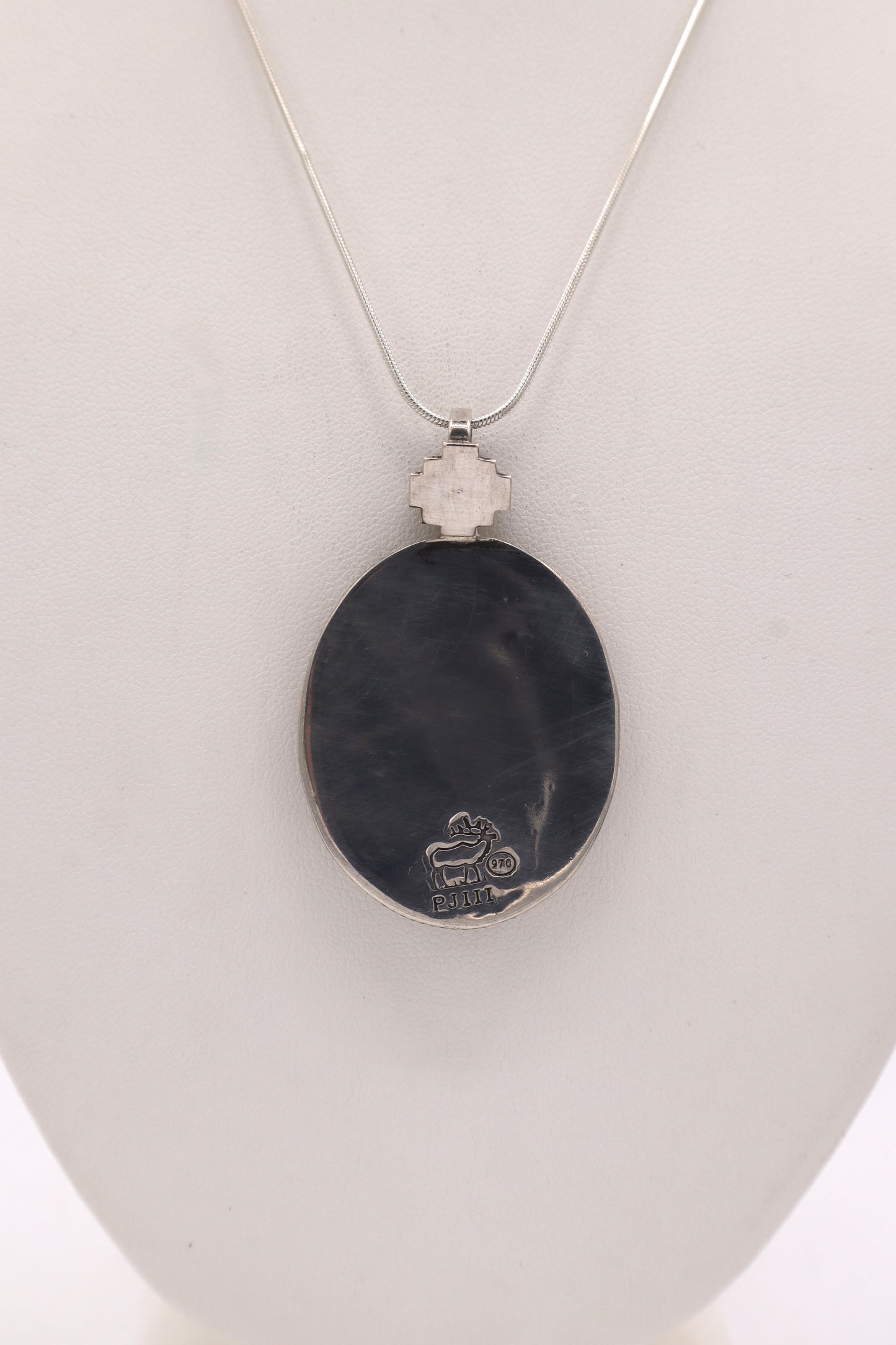 Bumblebee Jasper Sterling Silver Pendant