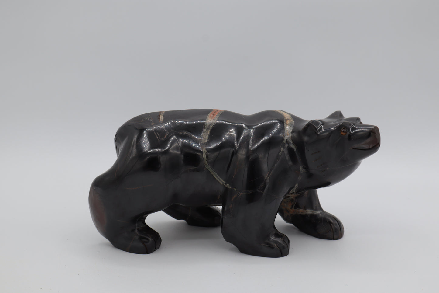 Septarian Bear Carving