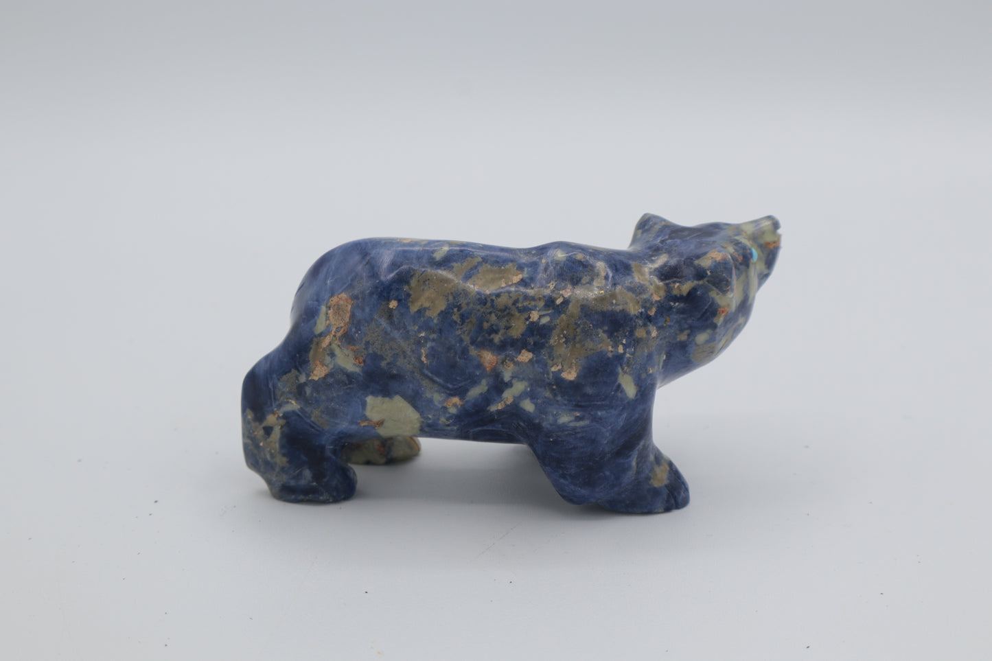 Sodalite Bear Carving