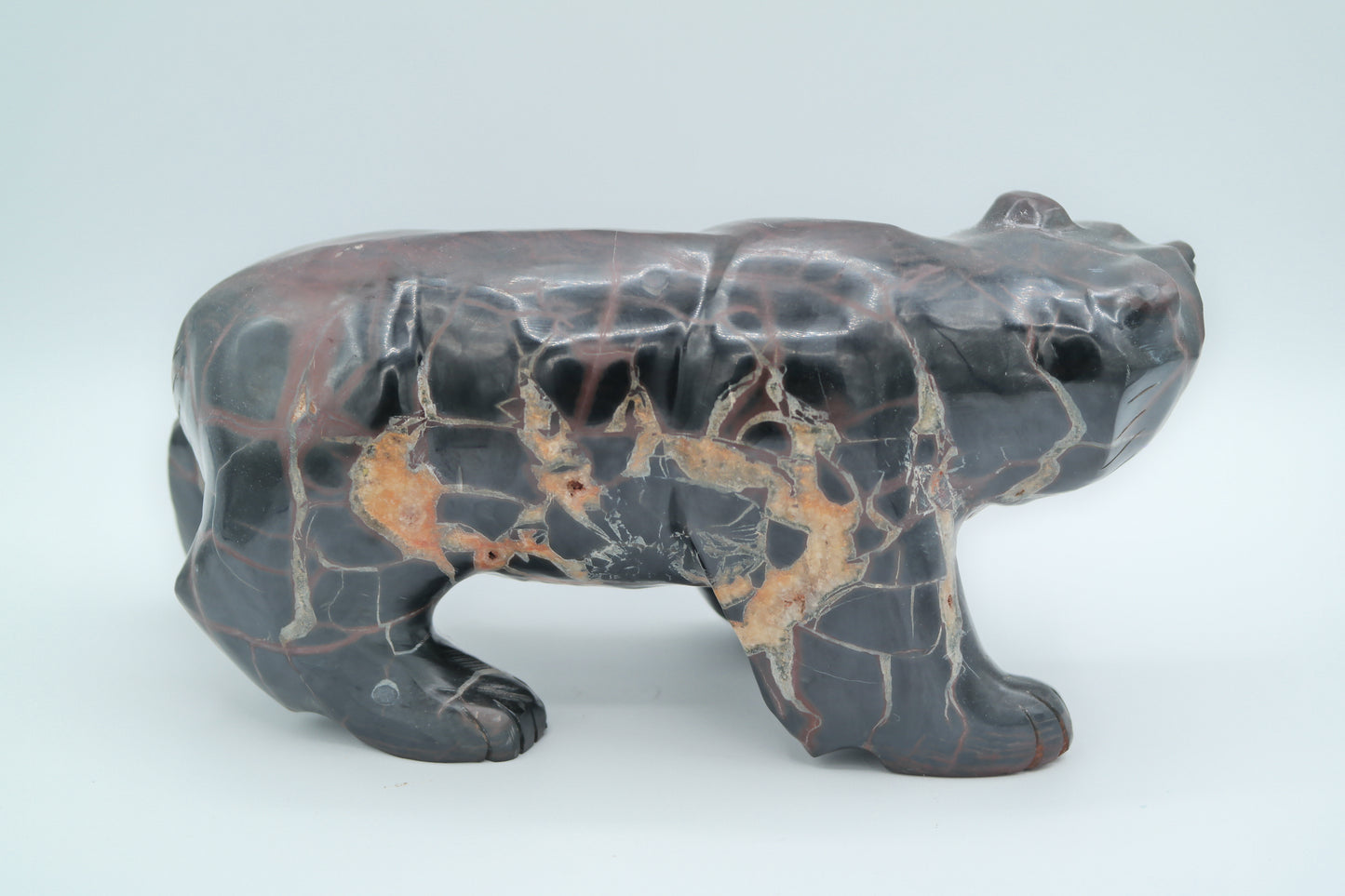 Septarian Bear Carving