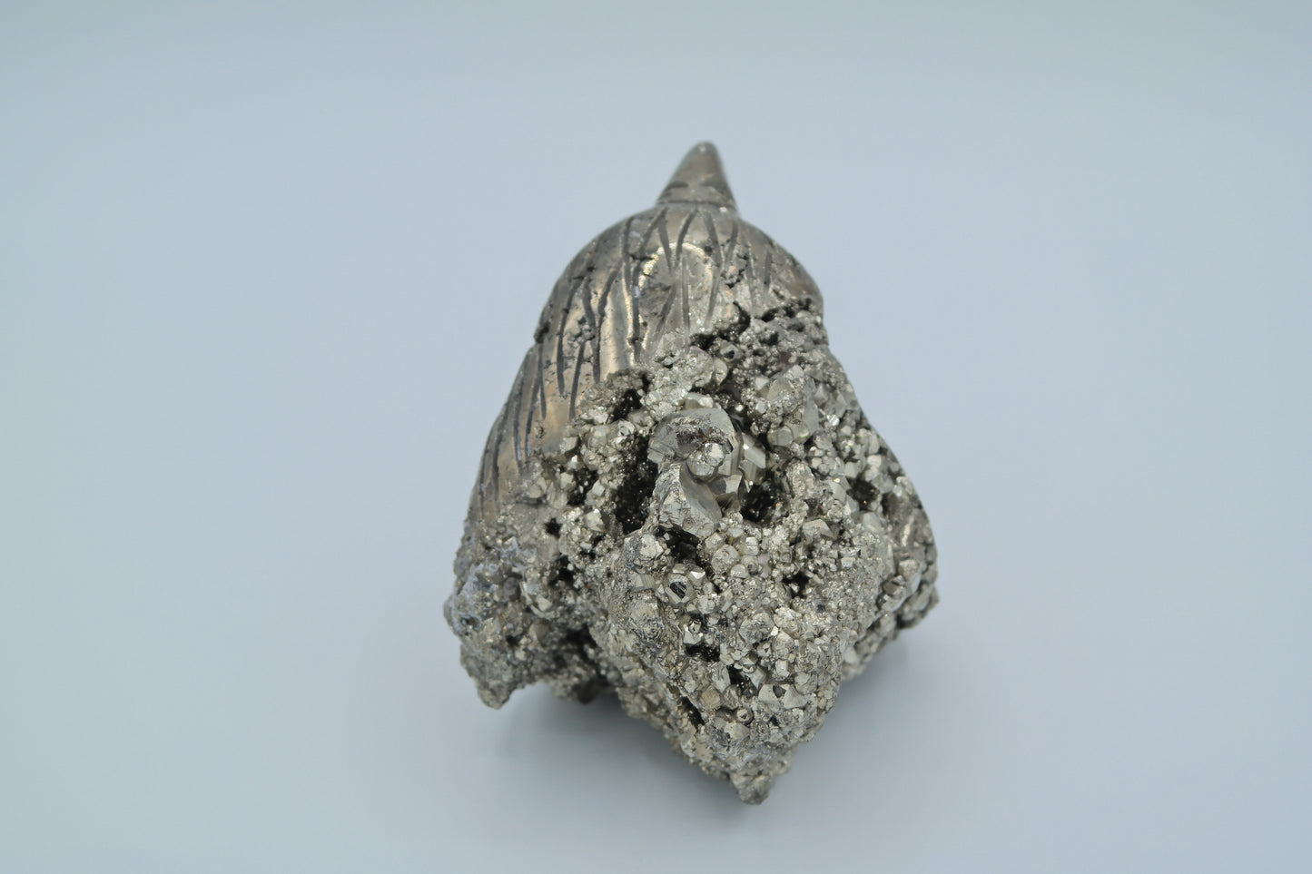 Pyrite Eagle Head Carving