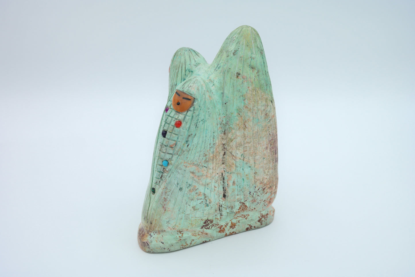 Turquoise Corn Maiden Carving