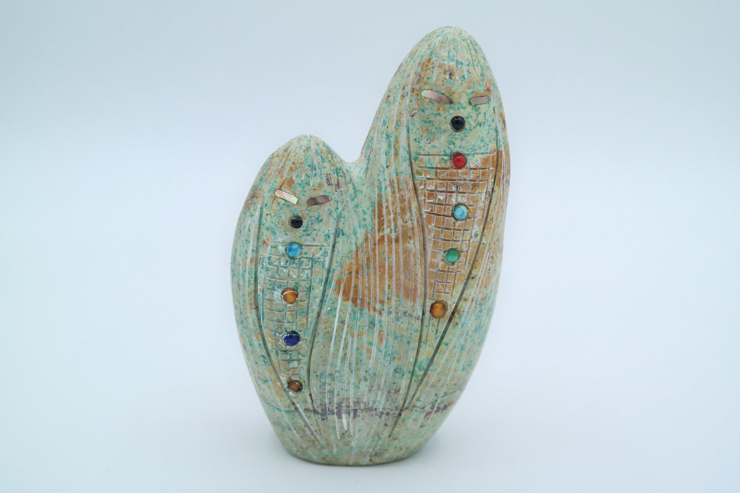 Turquoise Corn Maiden Carving