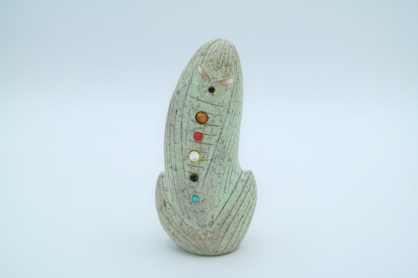 Turquoise Corn Maiden Carving
