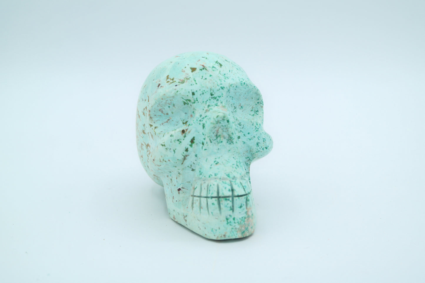 Turquoise Skull Carving