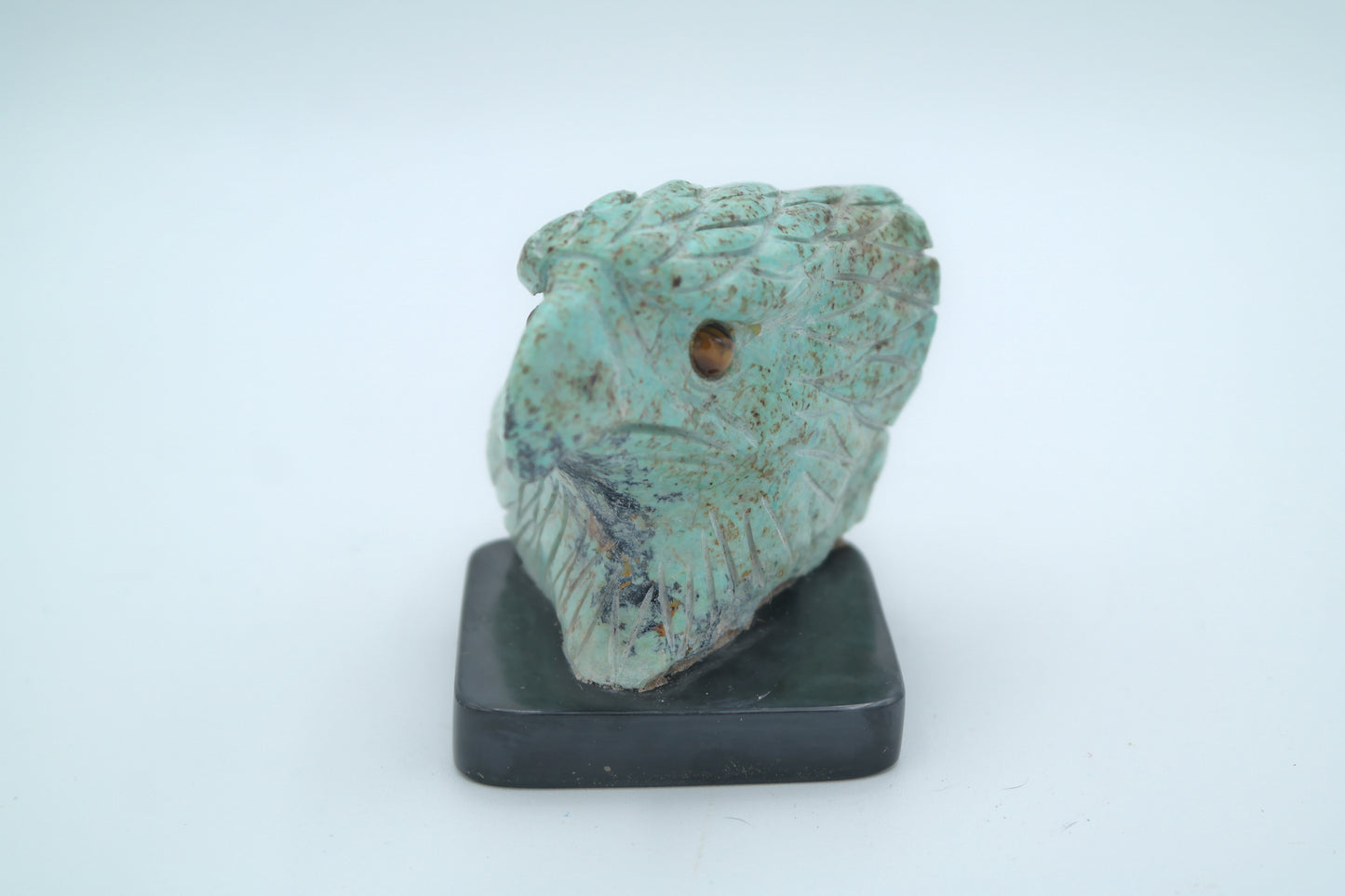 Turquoise Eagle Head Carving