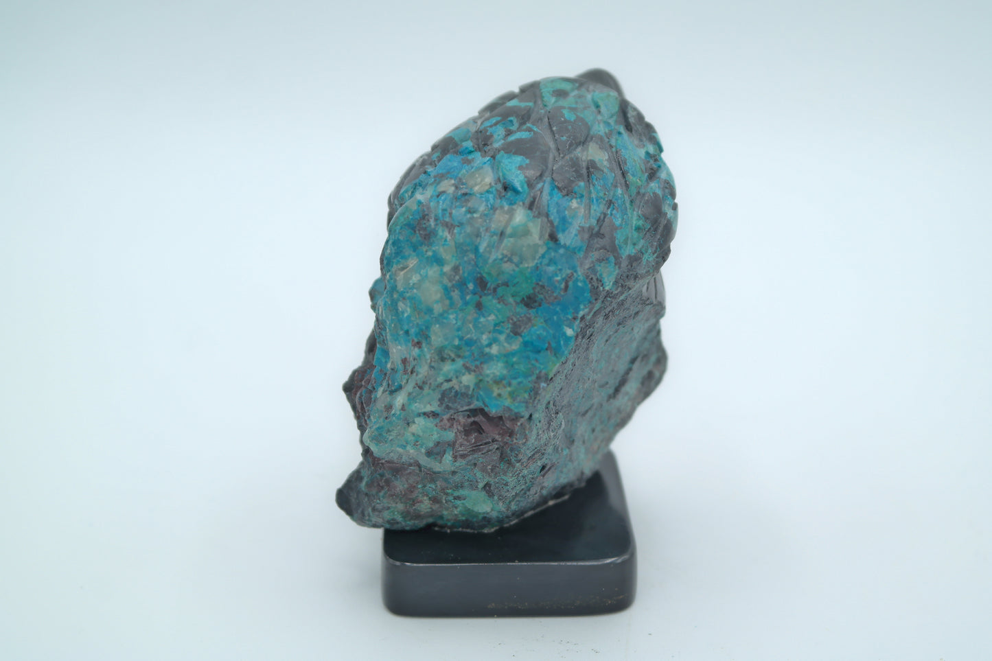 Chrysocolla and Black Onyx Eagle Head Carving