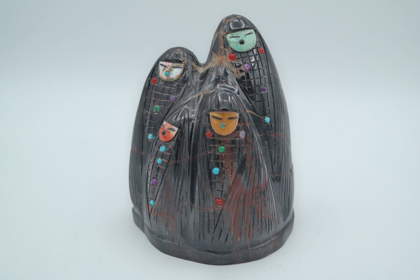 Septarian Carving of 4 Corn Maidens