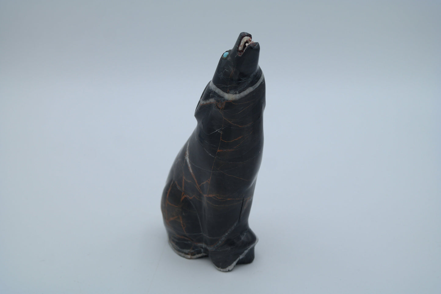 Black Jasper Bear Carving
