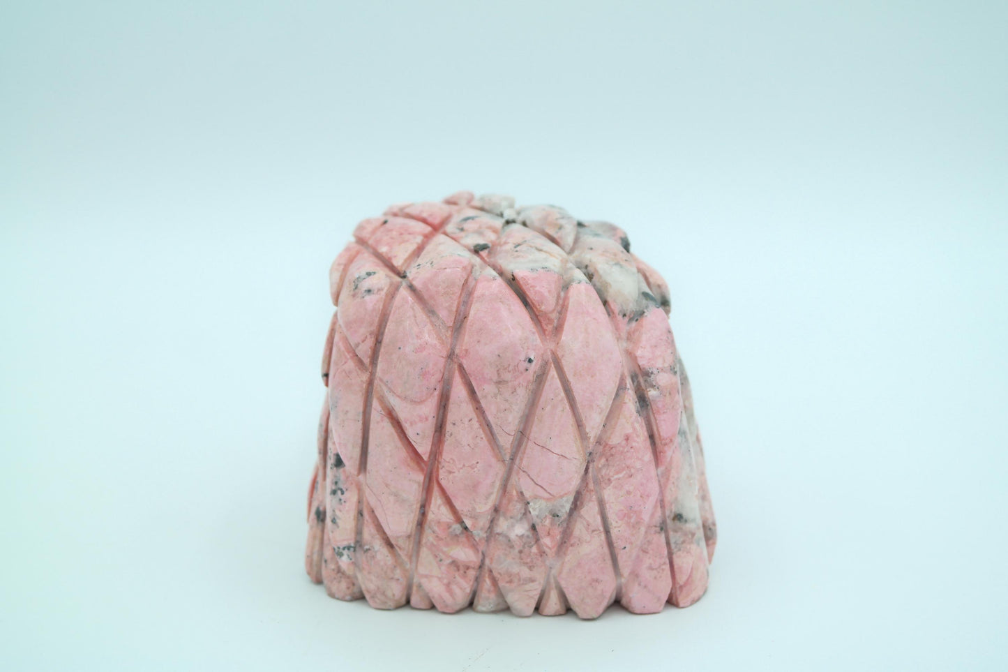 Rhodonite Eagle Head Carving