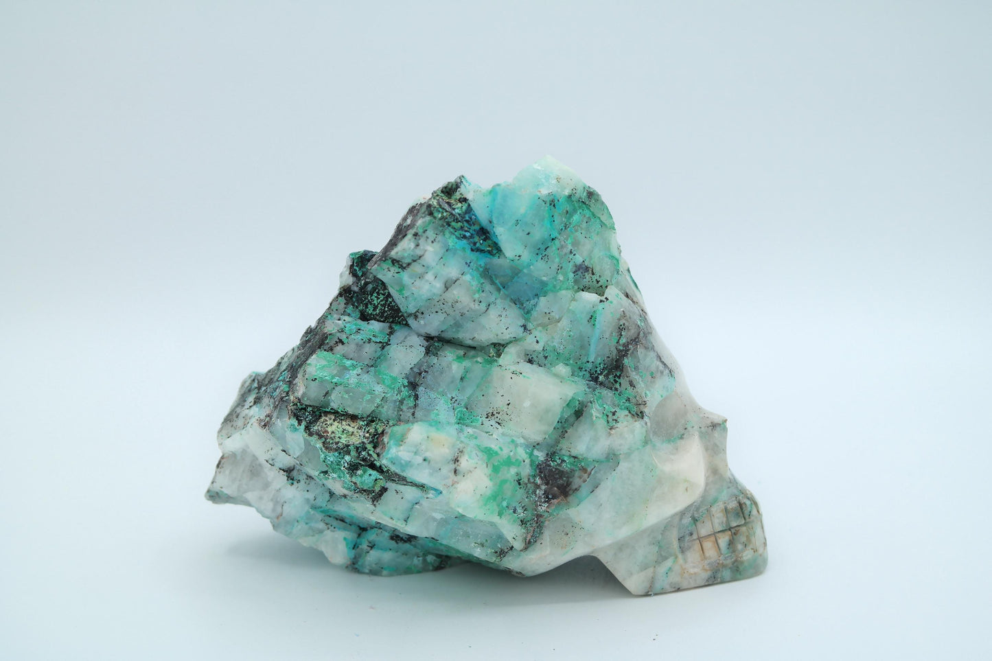 Fluorite Skull Carving