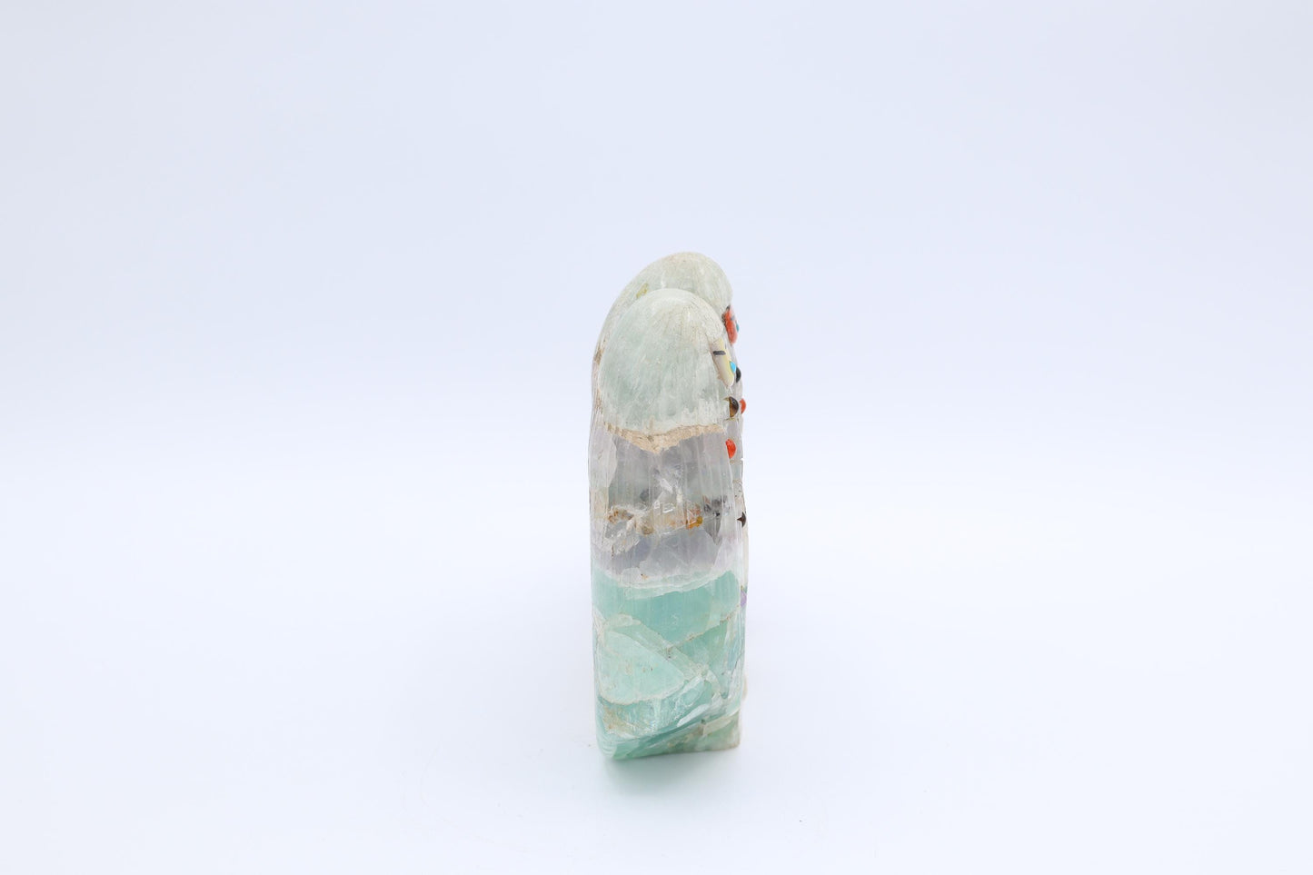 Fluorite Corn Maidens Carving