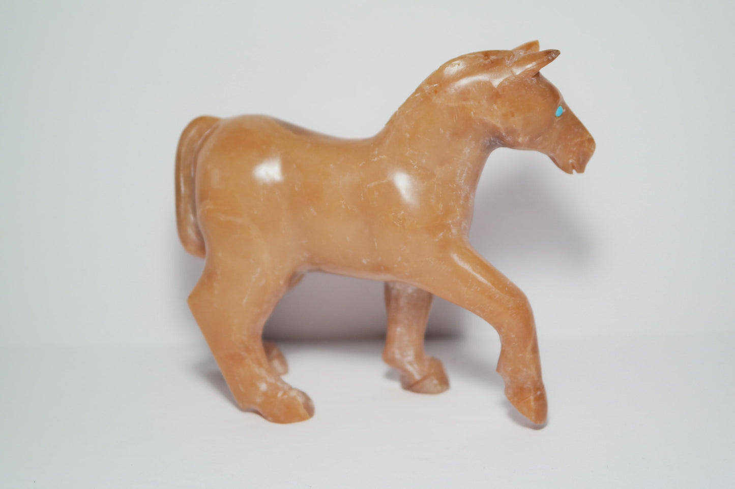 Rare Candy Opal Horse Carving
