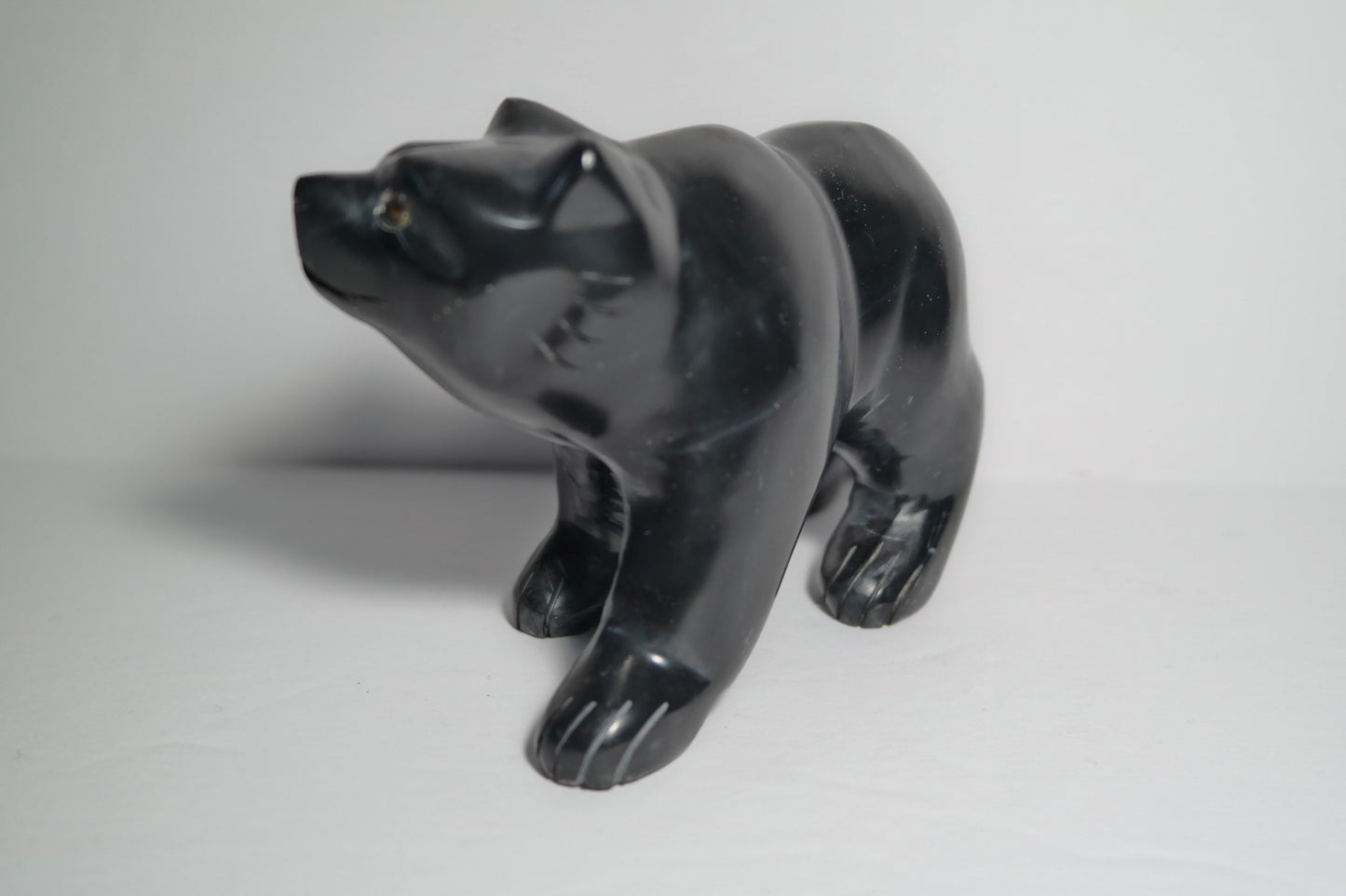 Black Onyx Bear Carving