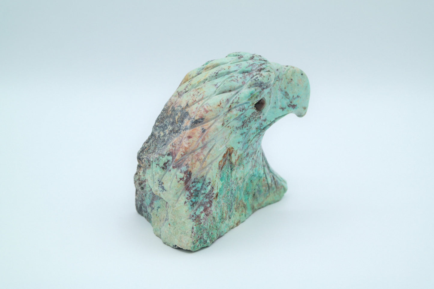 Eagle Head Turquoise Carving
