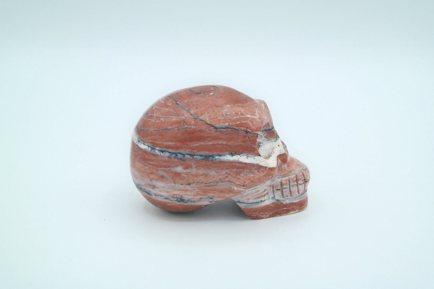 Pink Andean Opal Skull Carving