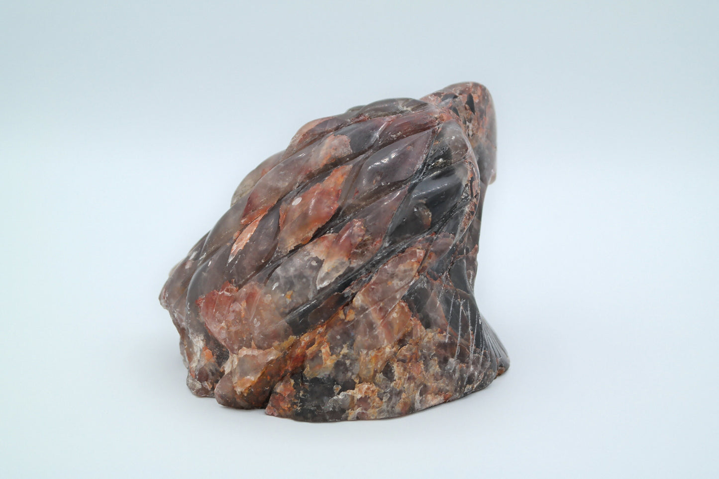 Brown Smoky Quartz Eagle Head Carving