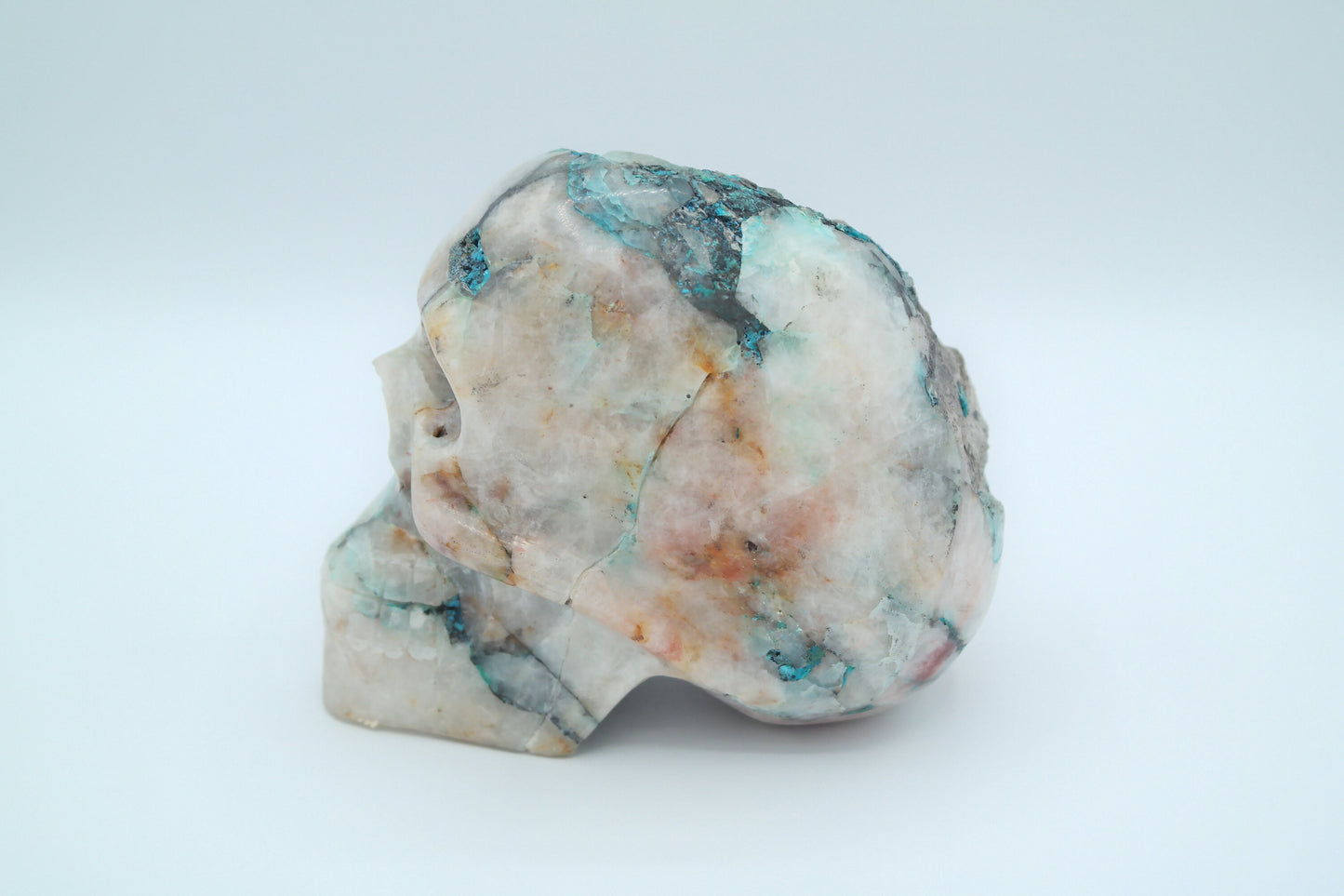 Quartz Skull Carving