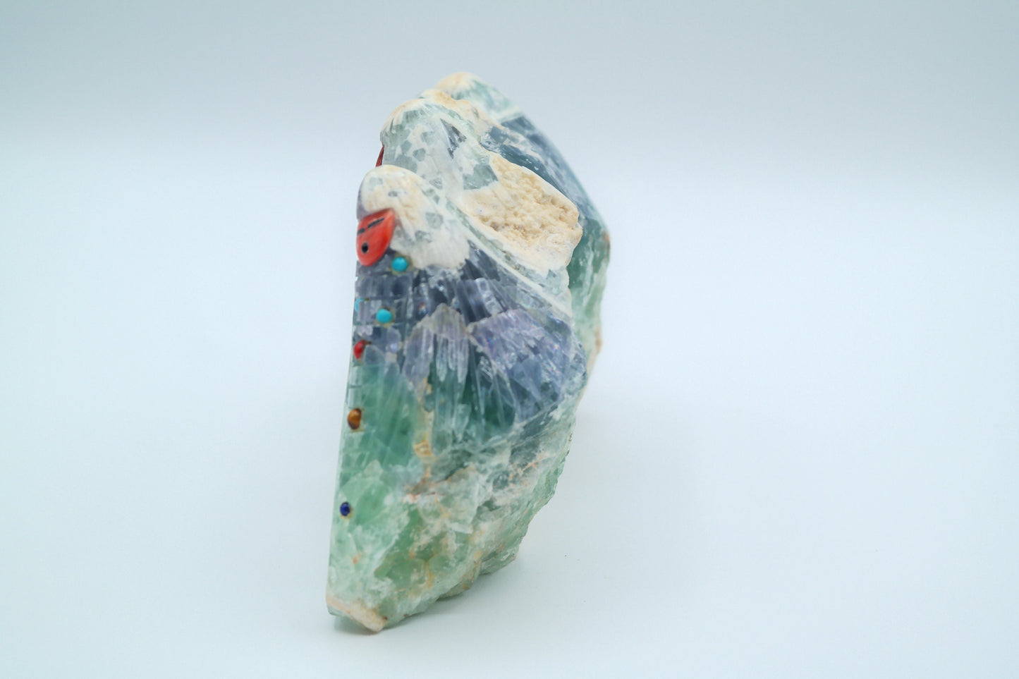 Fluorite Corn Maiden Carving