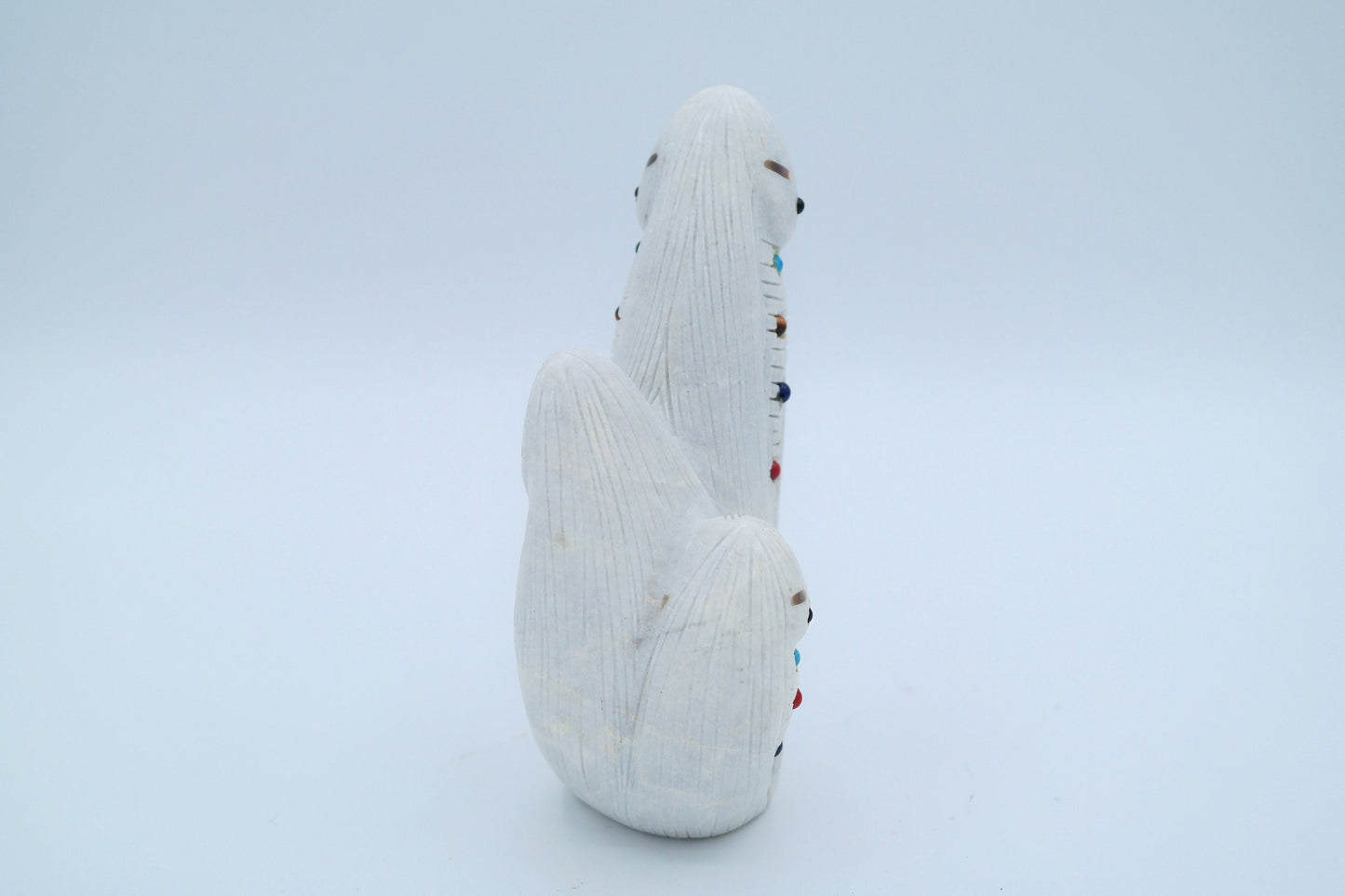 White Marble Carving of 3 Corn Maidens