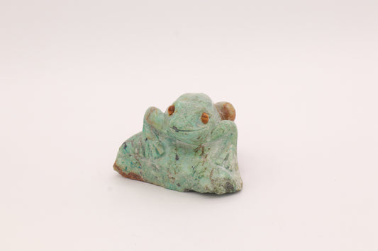 Turquoise Frog Carving