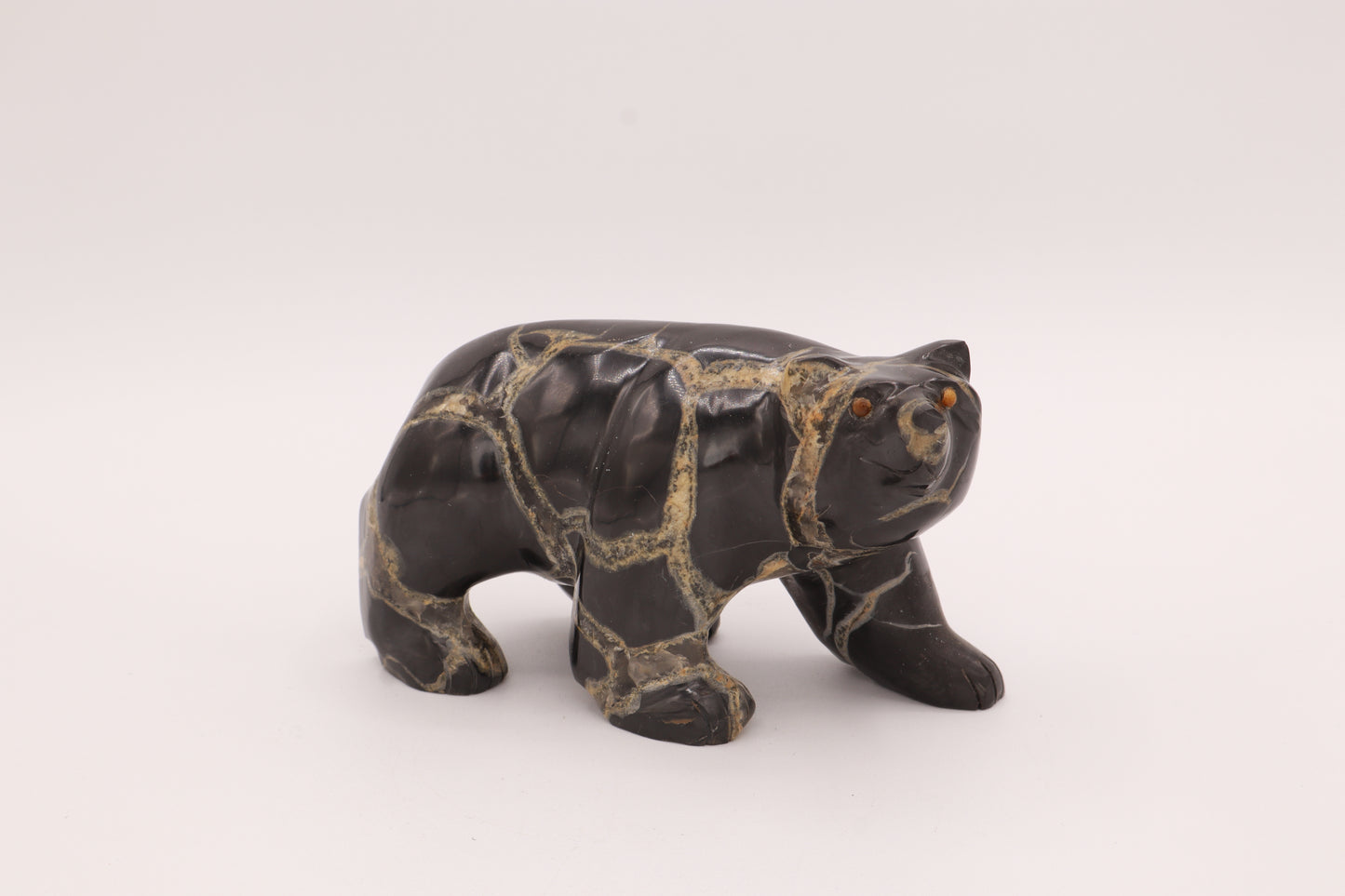 Septarian Bear Carving