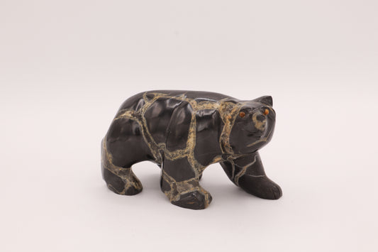 Septarian Bear Carving