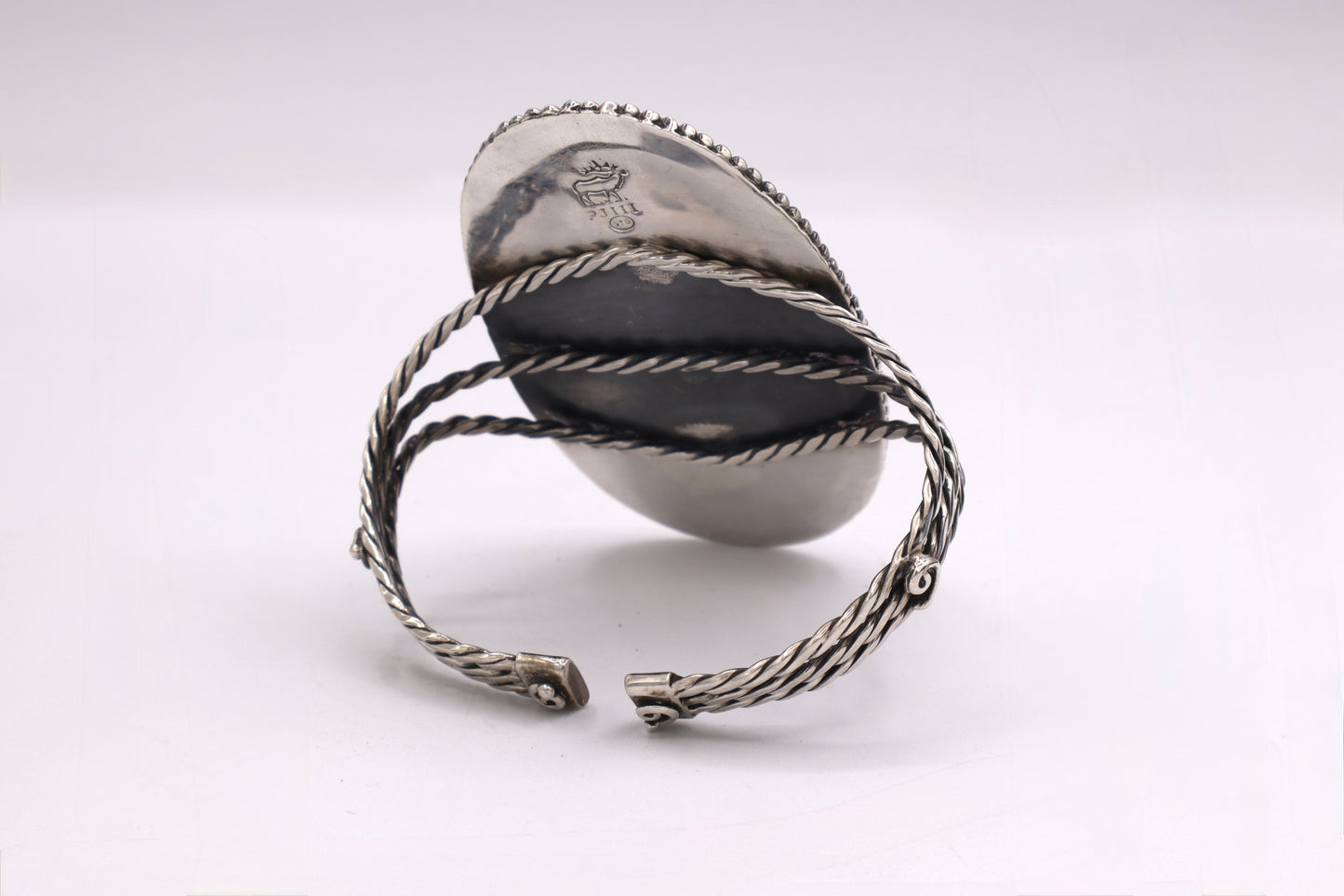 Bumblebee Jasper Sterling Silver Cuff Bracelet