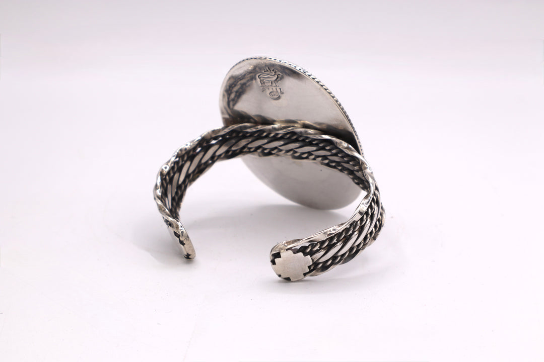 Bumblebee Jasper Sterling Silver Cuff Bracelet