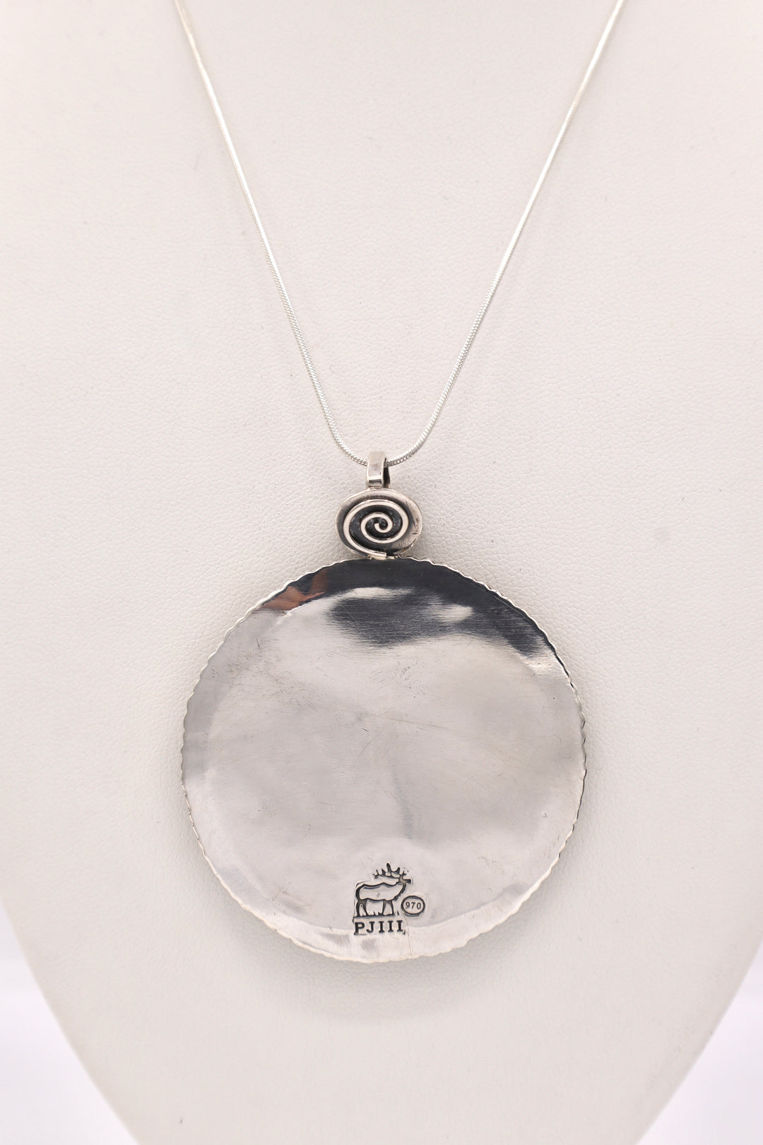 Bumblebee Jasper Sterling Silver Pendant
