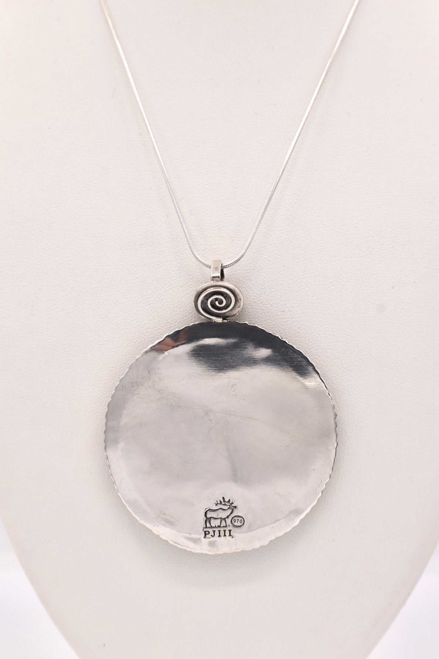 Bumblebee Jasper Sterling Silver Pendant