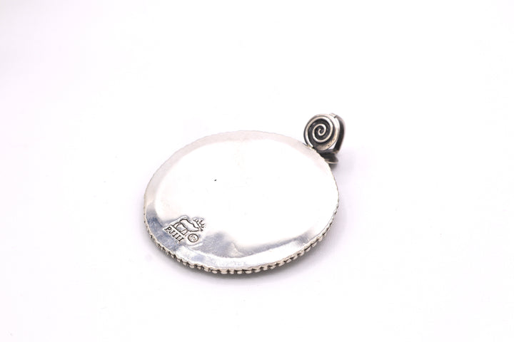 Bumblebee Jasper Sterling Silver Pendant