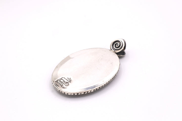 Bumblebee Jasper Sterling Silver Pendant