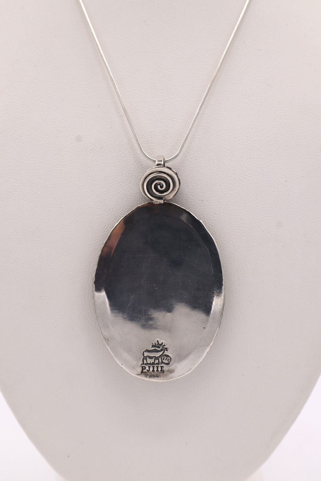Bumblebee Jasper Sterling Silver Pendant