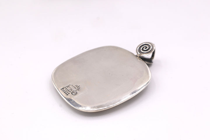 Bumblebee Jasper Sterling Silver Pendant
