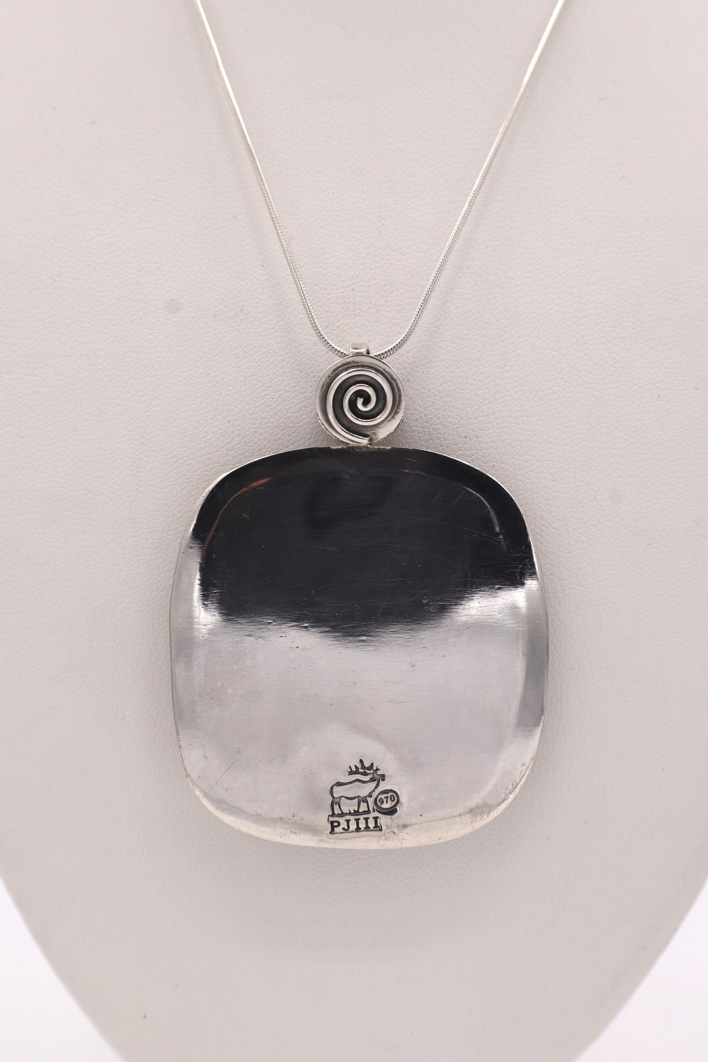 Bumblebee Jasper Sterling Silver Pendant