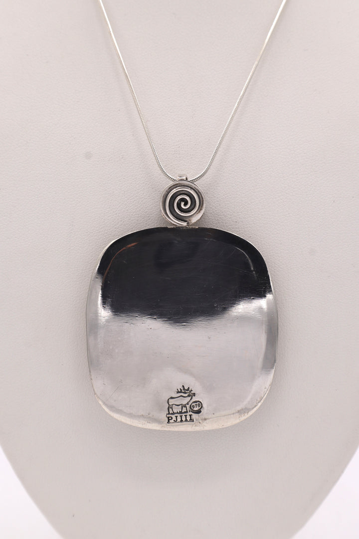 Bumblebee Jasper Sterling Silver Pendant