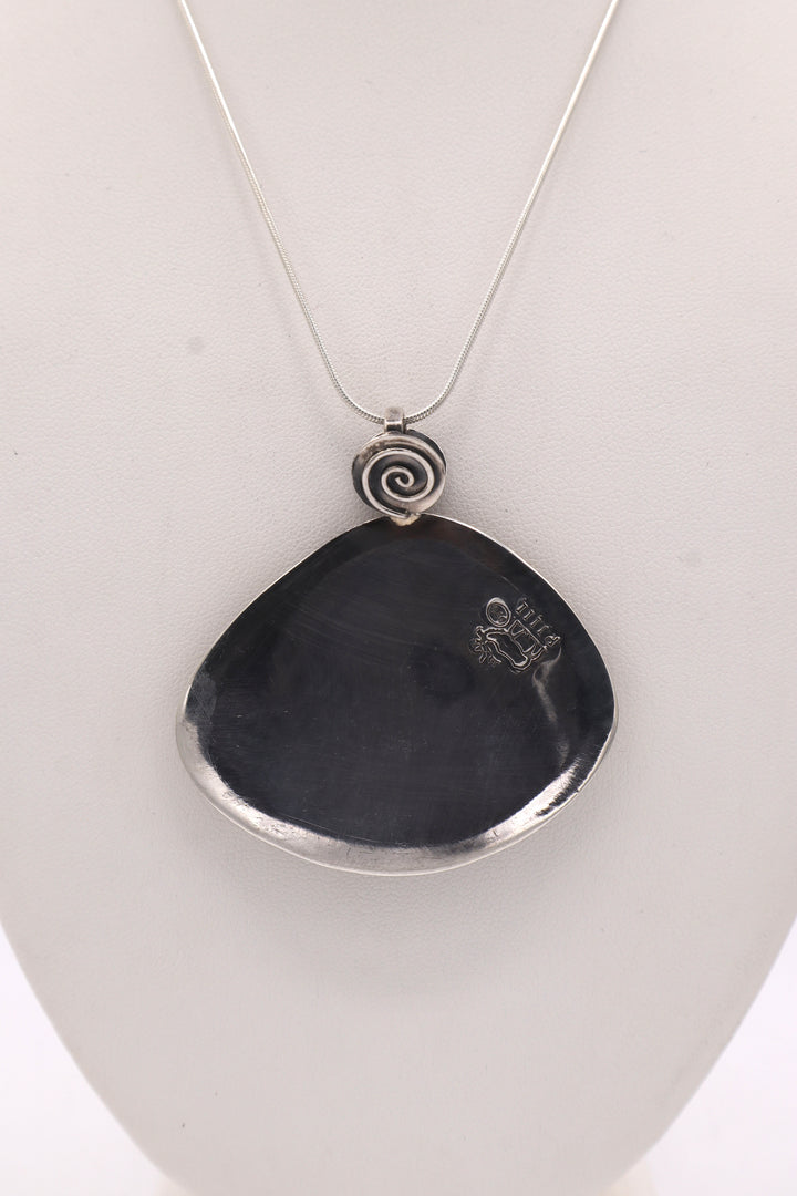 Bumblebee Jasper Sterling Silver Pendant