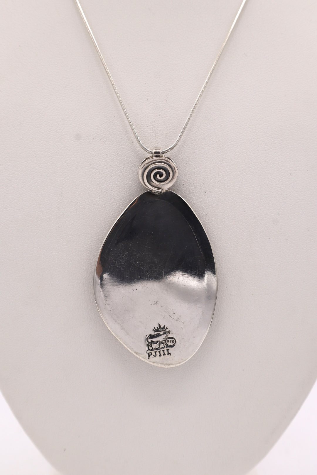 Bumblebee Jasper Sterling Silver Pendant
