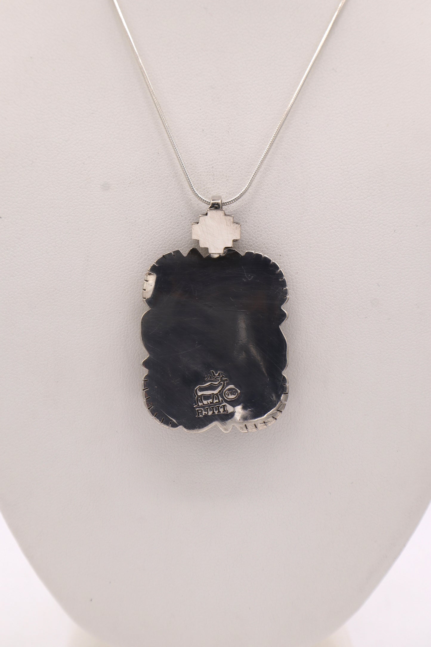 Bumblebee Jasper Sterling Silver Pendant