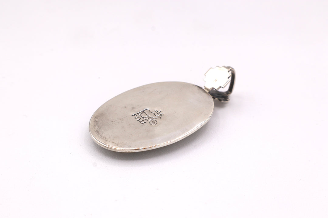 Bumblebee Jasper Sterling Silver Pendant