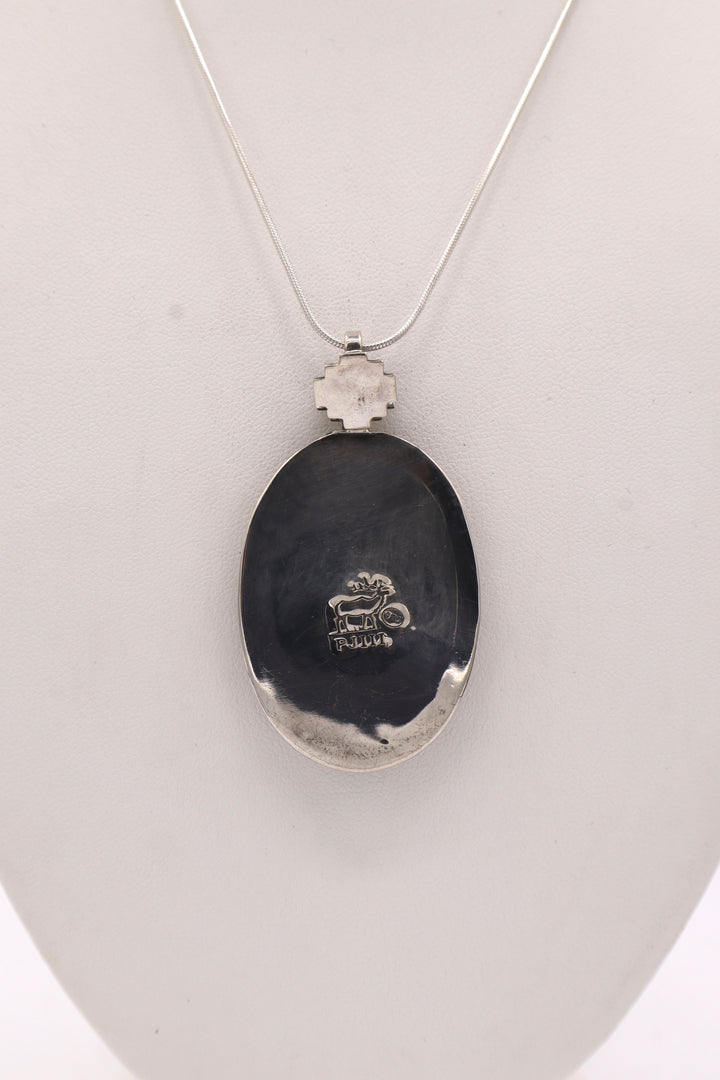 Bumblebee Jasper Sterling Silver Pendant