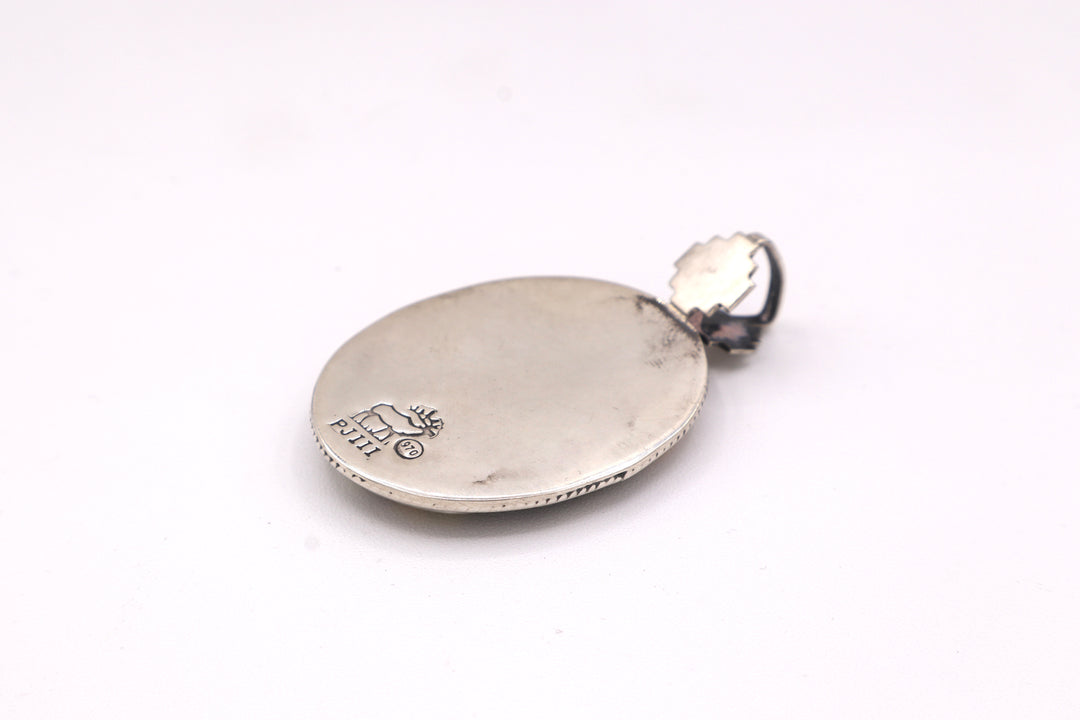 Bumblebee Jasper Sterling Silver Pendant