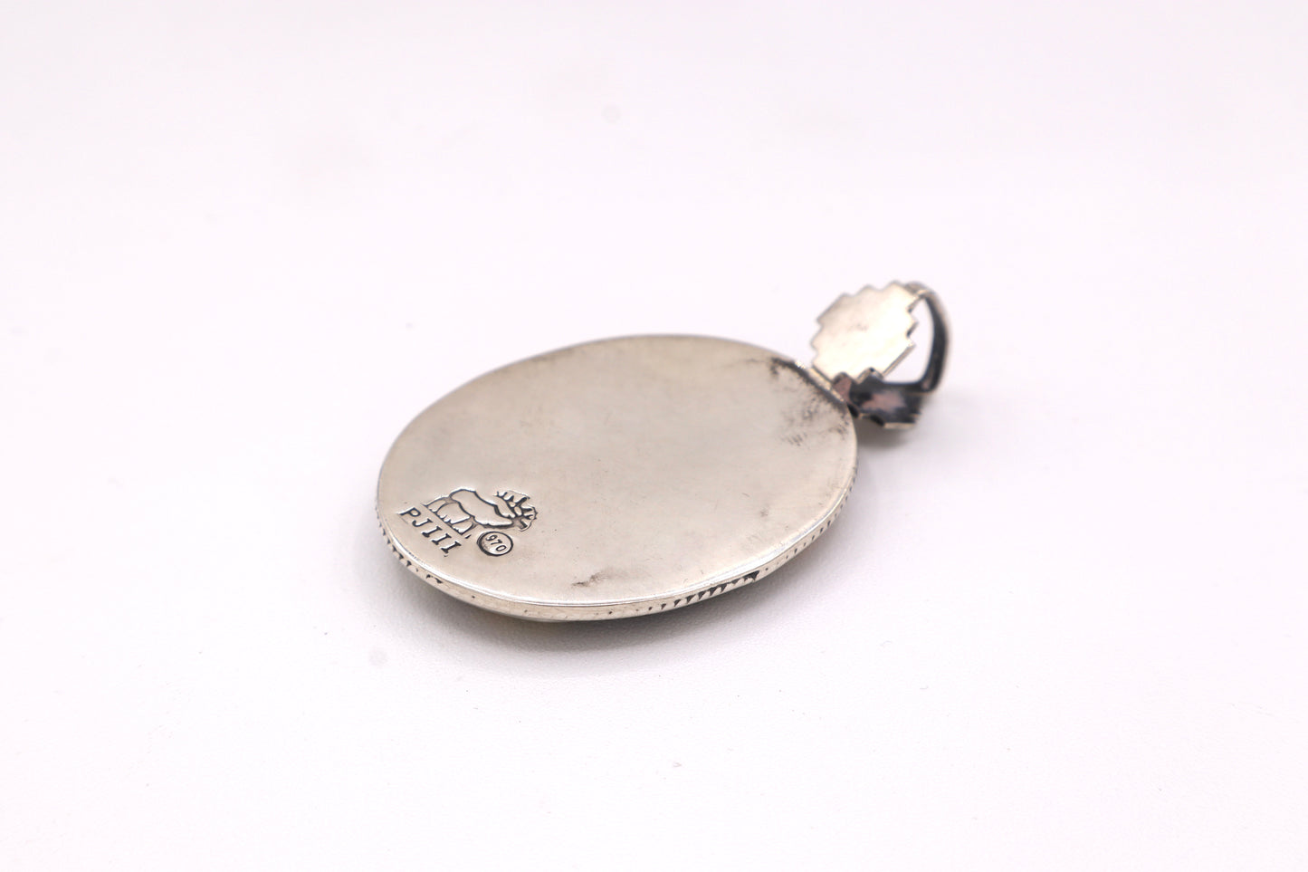Bumblebee Jasper Sterling Silver Pendant