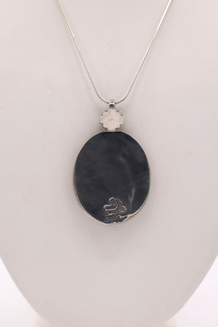Bumblebee Jasper Sterling Silver Pendant