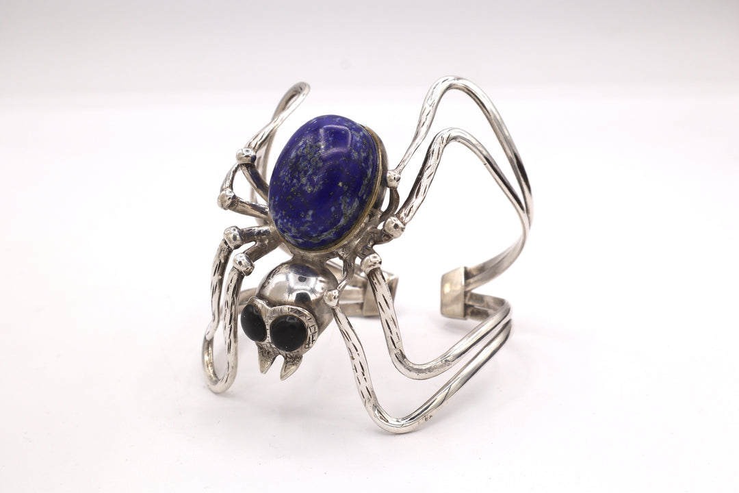 Lapis Lazuli Spider Cuff Bracelet
