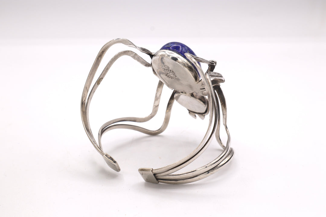 Lapis Lazuli Spider Cuff Bracelet