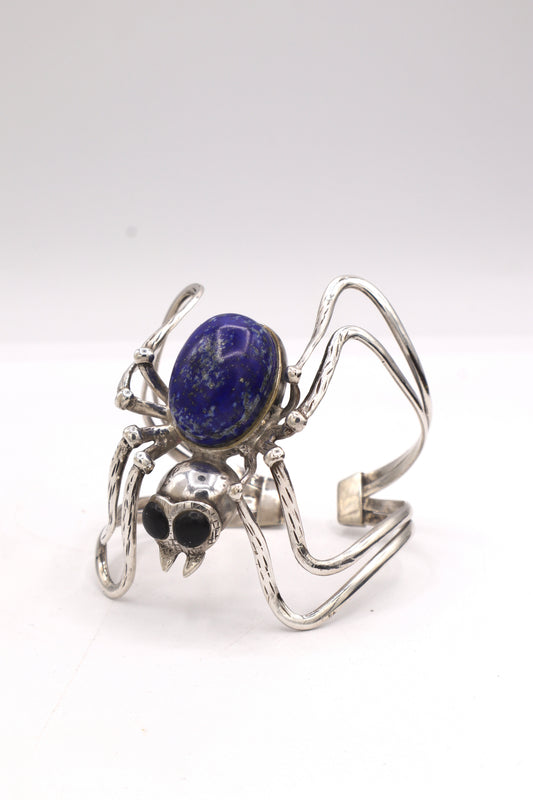 Lapis Lazuli Spider Cuff Bracelet